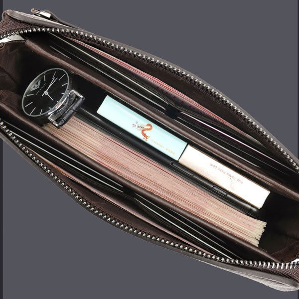 Ví nam cầm tay P103 , Ví dài nam cầm tay, clutch nam có khóa số cao cấp, Thích hợp làm quà tặng bạn bè, đối tác