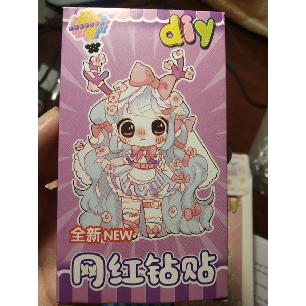 Bộ 30 Hộp Sticker Đính Đá Supper Cute  Đủ Dụng Cụ