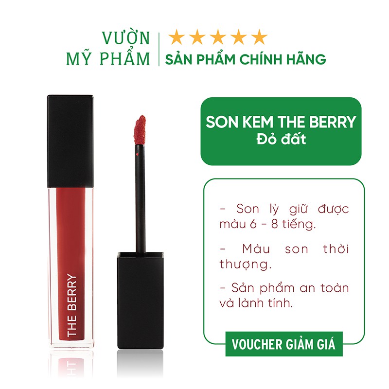 Son kem lì The Berry - Son kem lì nhiều dưỡng, chống khô môi - Vườn Mỹ Phẩm | BigBuy360 - bigbuy360.vn
