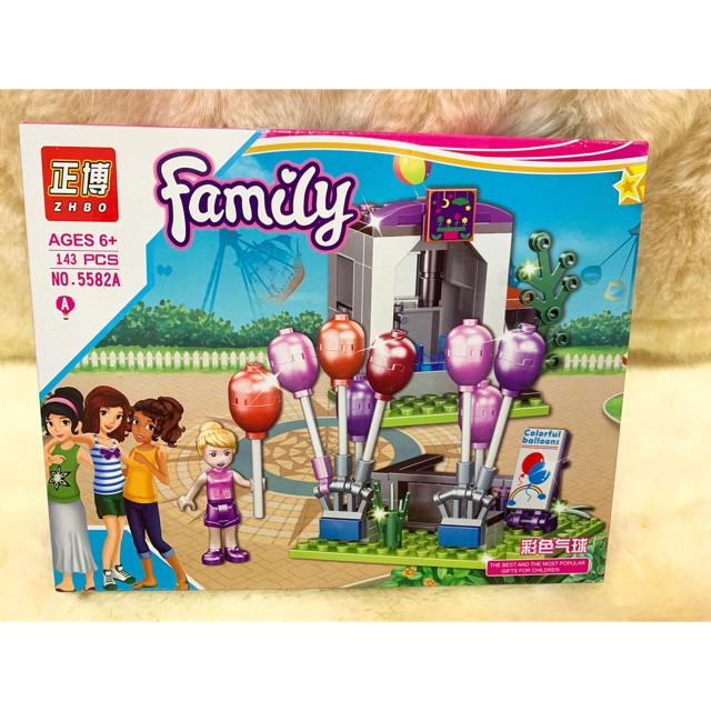 Đồ Chơi Lắp Ráp, Xếp Hình Family Máy Bán Bóng Bay 5582A-143 mảnh