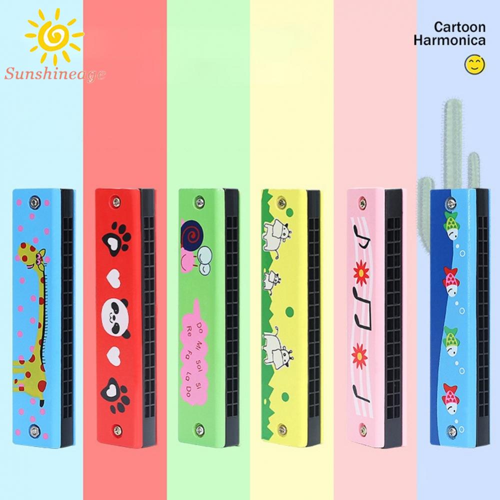 SUNAGE- ~1 x Harmonica 16 Holes Harmonica Mouth Organ Kids Music Instrument Educational Toy Gift【SUNAGE-HOT Fashion】