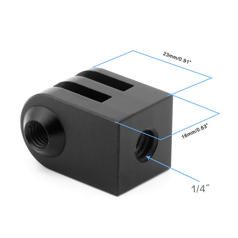 Giá Đỡ Máy Ảnh Ba Chân Mini Bằng Hợp Kim Nhôm CNC 1 4 Ốc Cho Hero 8 7 6 5 4