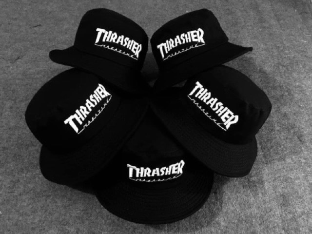 Nón Bucket 1 Mặt Thêu Chữ Thrash