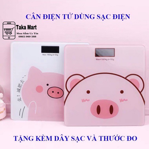 [𝑺𝑰𝑬̂𝑼 𝑪𝑯𝑰́𝑵𝑯 𝑿𝑨́𝑪] Cân Tử Sức Khỏe Hình Heo Con Màu Hồng Cực Xinh, Độ Chính Xác Cao X2 - Unipro