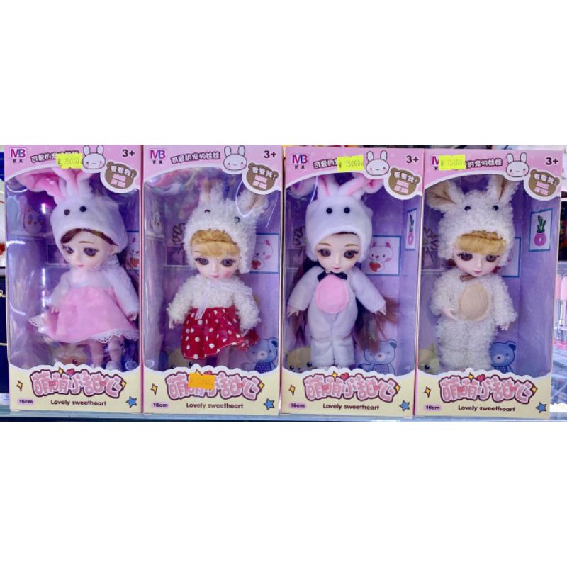 Búp bê chibi thỏ 16cm đáng yêu