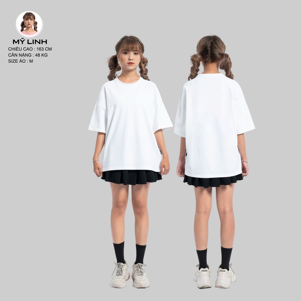 Áo Thun Tay Lỡ Nữ Nam Form Rộng [SIGNATURE FULL BOX] Outfitters Trơn ATO01 100 Cotton Local Brand