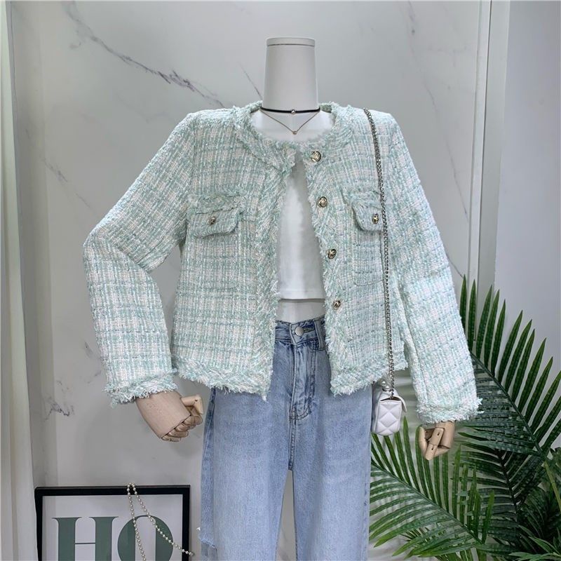 Áo Khoác Dáng Ôm Phong Cách Pháp Thời Trang Mùa Xuân Mới Cho Nữ