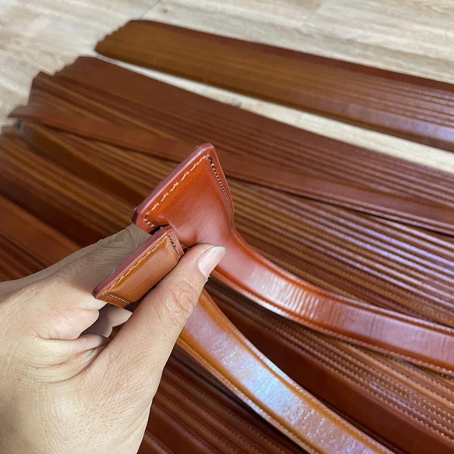 Dây Nịt Da Thắt Lưng Nam Nữ Da Bò Cao Cấp May Viền TMD10 Đủ Kích Thước Không Mặt Khóa