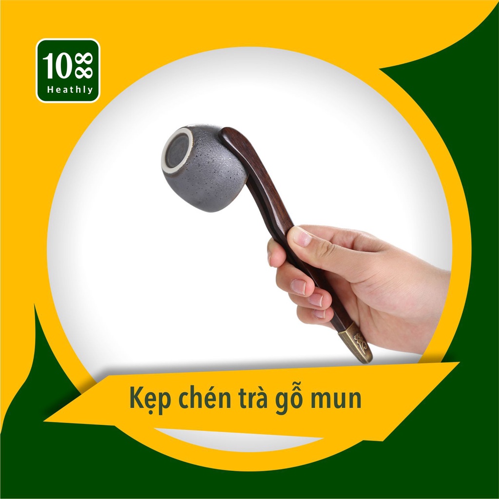 Kẹp gắp chén, kẹp gắp trà bằng gỗ mun