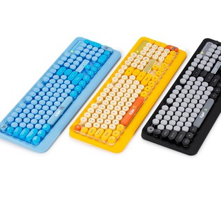 Combo Bàn Phím và Chuột Không Dây Siêu Dễ Thương phím êm, slient, phím tròn, chống nước, siêu kute, tiết kiệm pin
