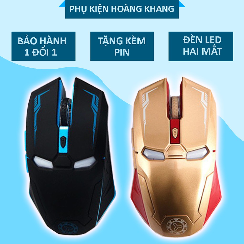 Chuột không dây Marvel chạy pin, phím êm không phát ra tiếng, cực nhạy