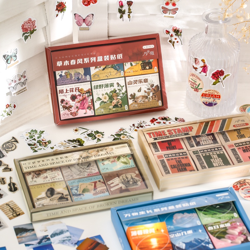 Bộ 300 Miếng Dán Trang Trí Sổ Tay/ Album Ảnh Độc Đáo DIY