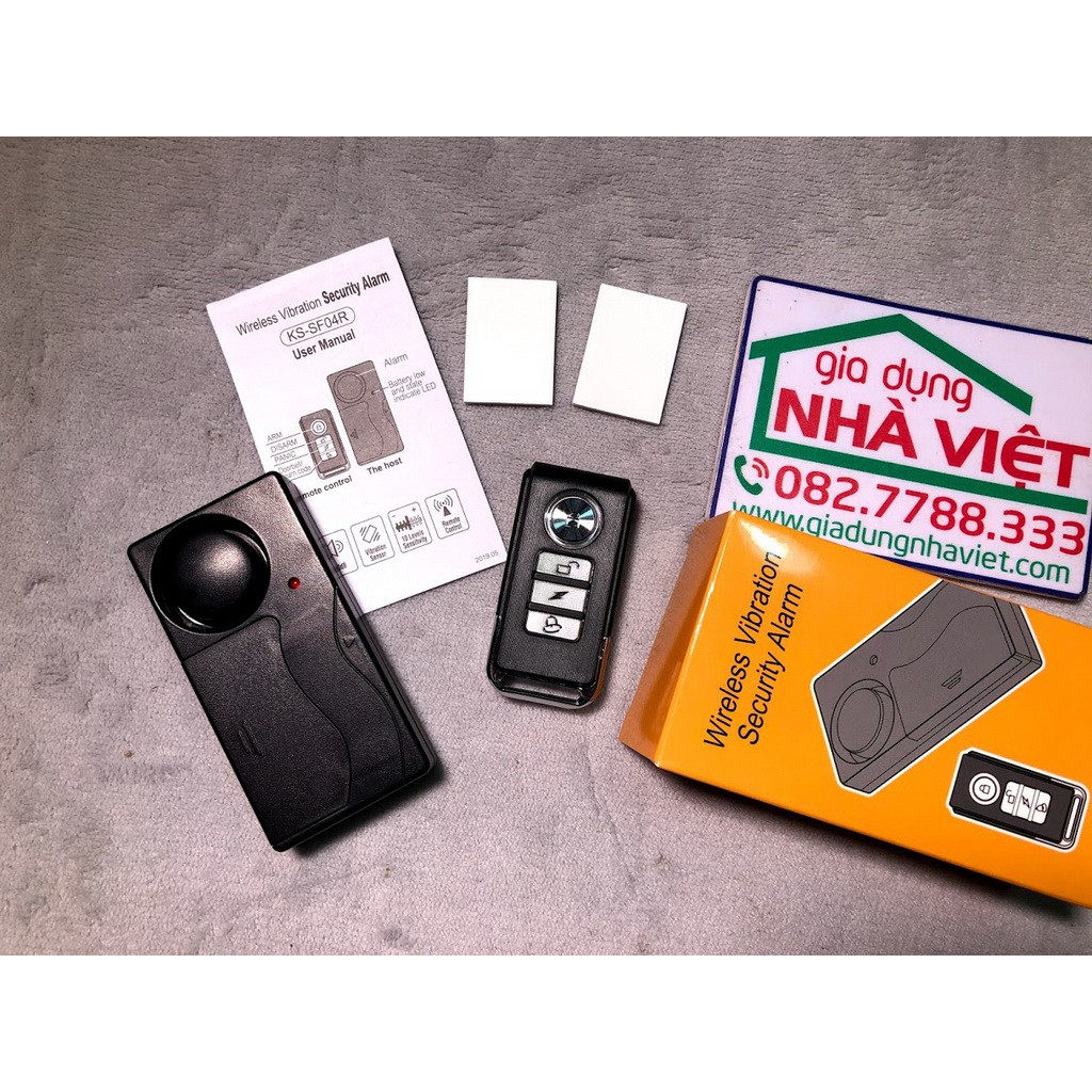 Máy báo động cảm biến rung chống trộm xe máy có chức năng tìm xe KS-SF04R