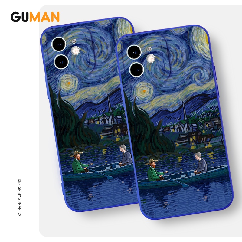 Ốp lưng GUMAN hình mềm chống bẩn dễ thương đẹp cho iPhone 14 13 12 11 Pro Max SE 2020 X XR XS 8 7 ip 6S 6 Plus kute XYB769