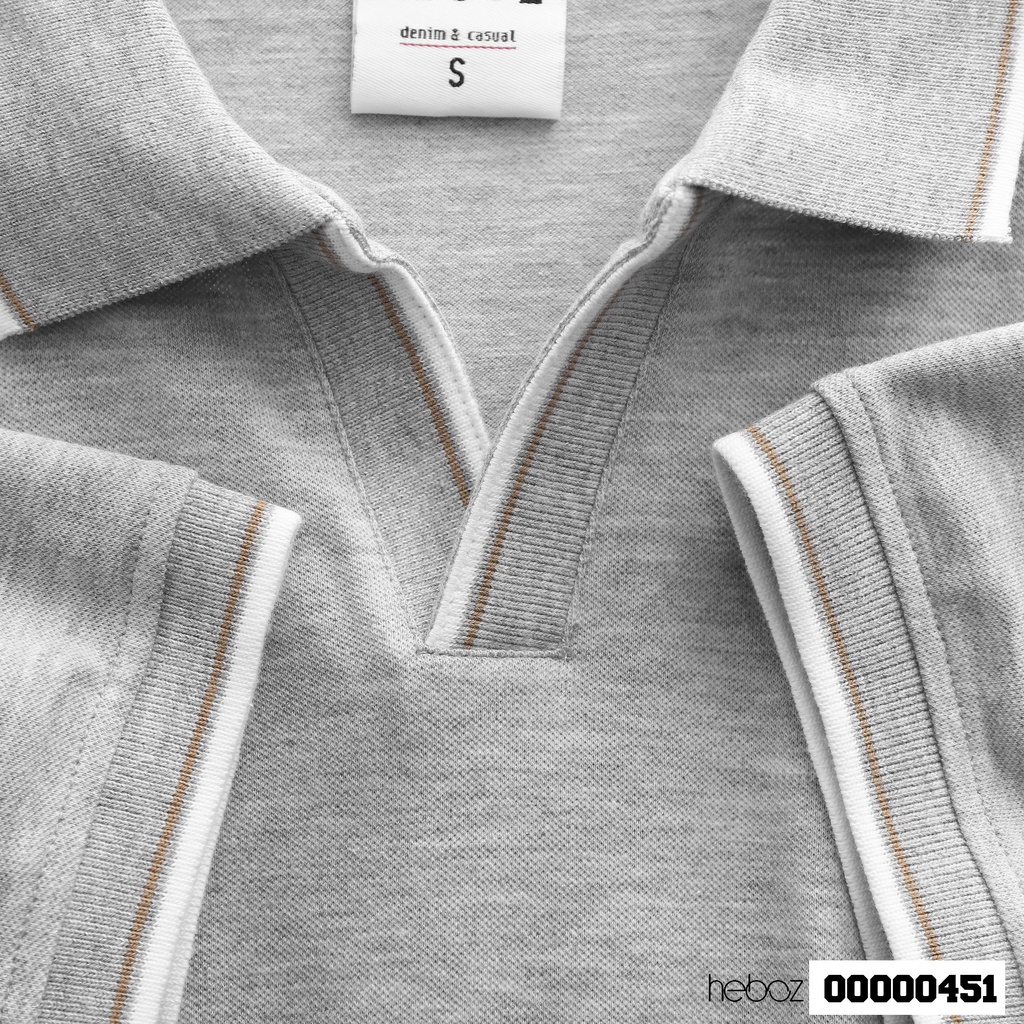 [HẾN STORE MENSWEAR] Áo polo Heboz viền màu 5M - viền cổ phối, vải co dãn tôt - 00000451
