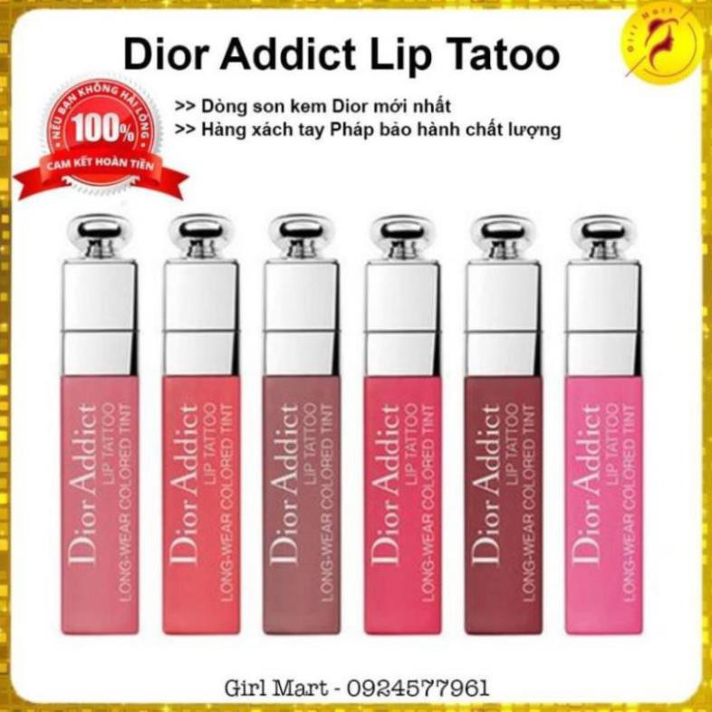 Dior Addict Lip Tattoo chính hãng mới nhất đáng mua nhất mọi thời đại son màu cam đất, cam đỏ, đỏ berry, hồng san hô