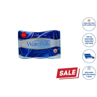 Gvs watersilk 12 cuộn có lõi, giấy vệ sinh, giay ve sinh cao cấp