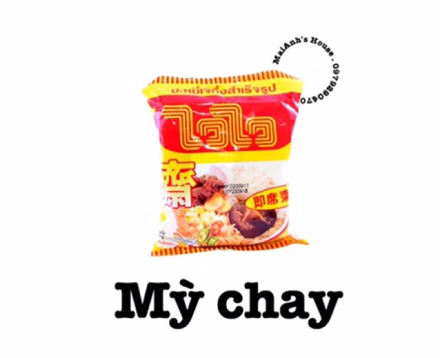 Mỳ ăn liền WaiWai Thái Lan dạng gói 60gram - top 10 mỳ ngon nhất thế giới