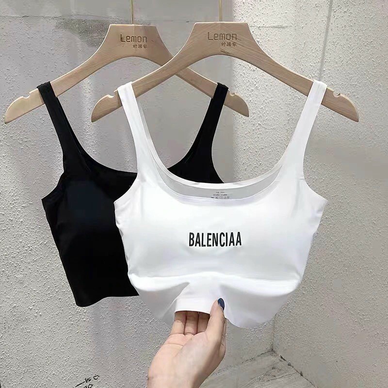 Áo bra su có sẵn đệm mút Balenciaa dáng croptop thời trang ABR011