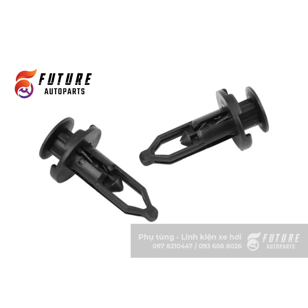 Chốt nở, vít nhựa loại 9mm lắp cản, chắn bùn xe hơi - Future Autoparts
