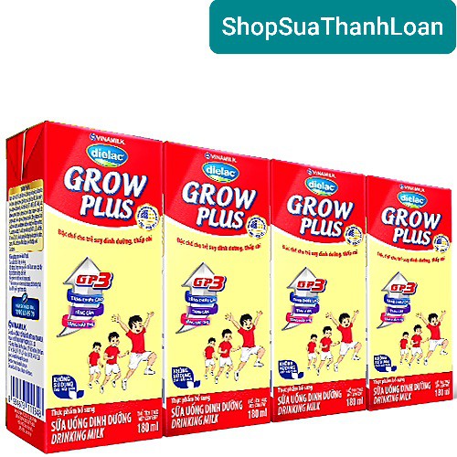 [HSD T10-2022] [MẪU MỚI] Thùng 48 Hộp Sữa Dielac Grow Plus (Sữa Non) 180ml