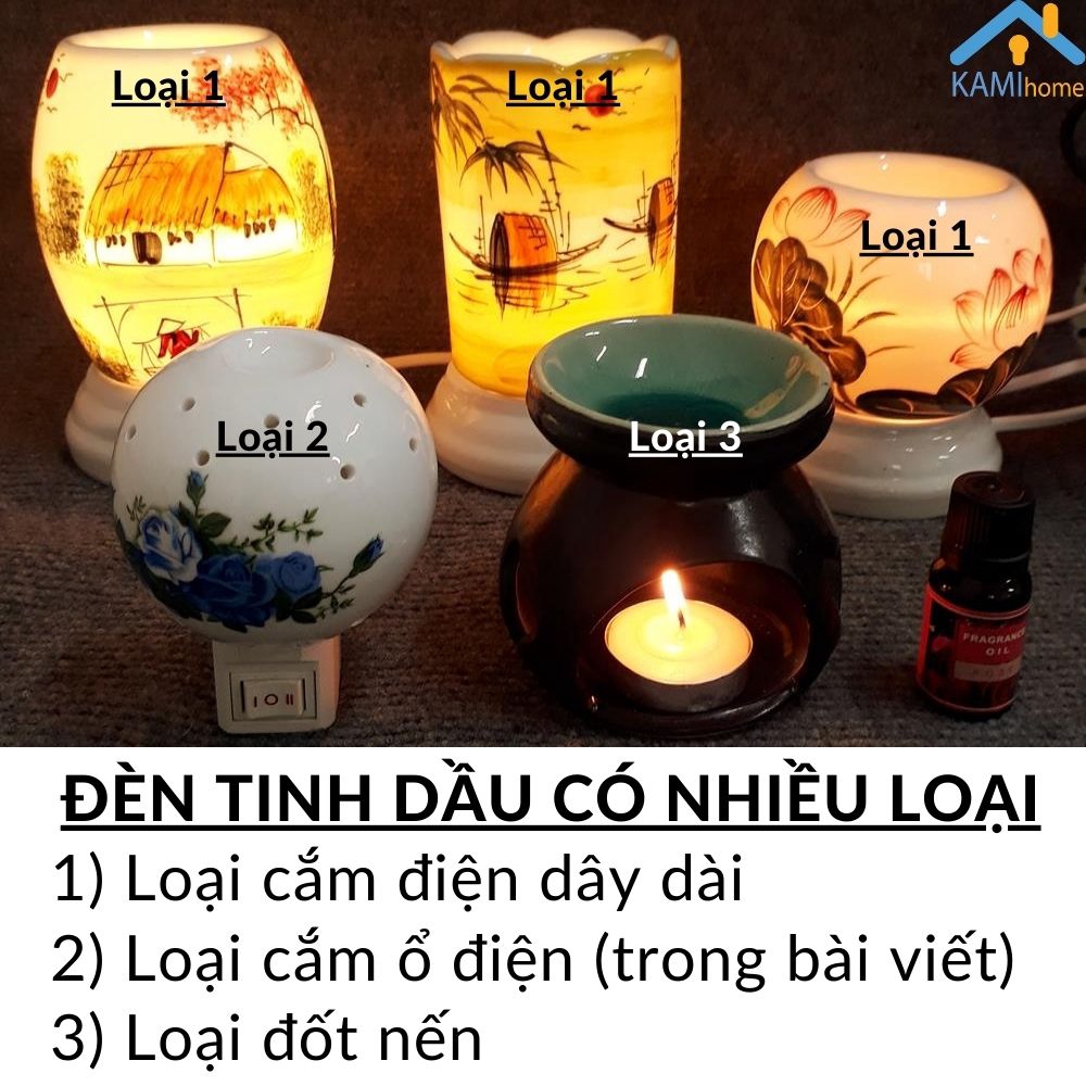 Đèn xông tinh dầu thơm phòng đuổi muỗi có Bảo hành Bể Vỡ❤️Chọn nhiều loại: Cắm điện, Đốt nến, Đèn ngủ❤️