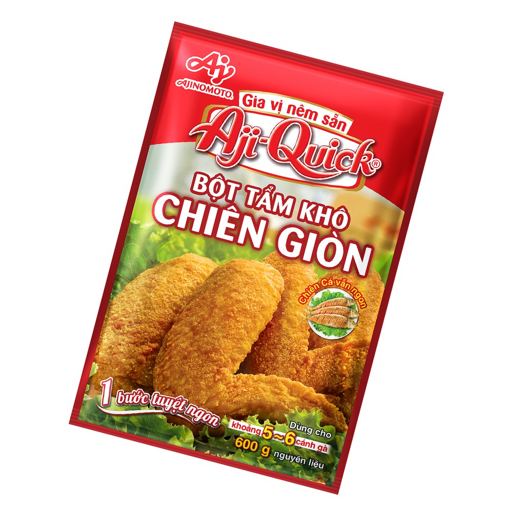 Combo 6 gói Bột tẩm khô chiên giòn Aji-Quick (42g/ gói)