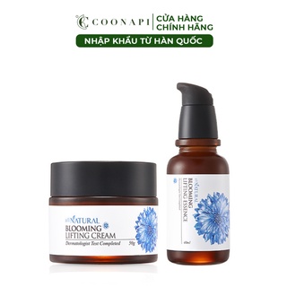 Bộ Đôi Kem Dưỡng Ẩm 50g Và Tinh Chất Hoa Thanh Cúc Chống Lão Hóa, Dưỡng Căng Da All Natural 40ml