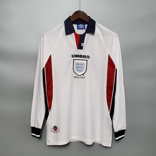 1998 Football England Home Long Sleeve Retro Soccer Jersey 1998 Bóng đá Anh Trang chủ Dài tay Retro Áo bóng đá