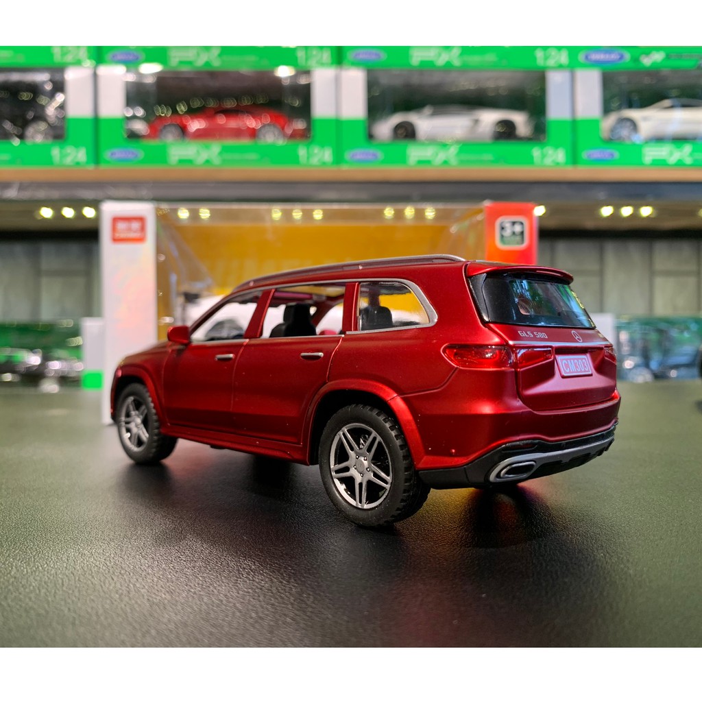 Mô hình xe Mercedes-Benz GLS 580 tỉ lệ 1:32 CHIMEI màu đỏ