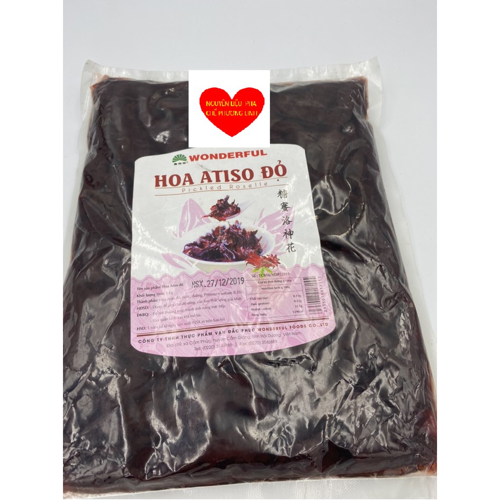 HOA ATISO ĐỎ HIỆU WONDERFULL TÚI 1KG