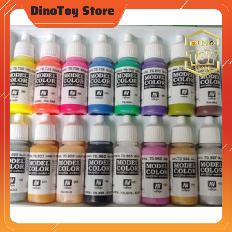 Sơn AV Vallejo model color từ 1 - 168 mã màu