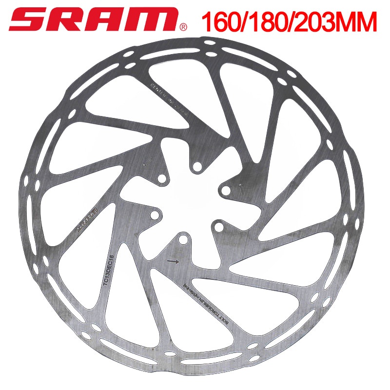 Đĩa phanh thủy lực SRAM 160mm 180mm 203mm bằng thép không gỉ cho xe đạp leo núi