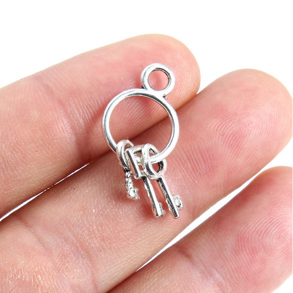 Set 8 Mặt Dây Chuyền Bạc Hình Bù Nhìn