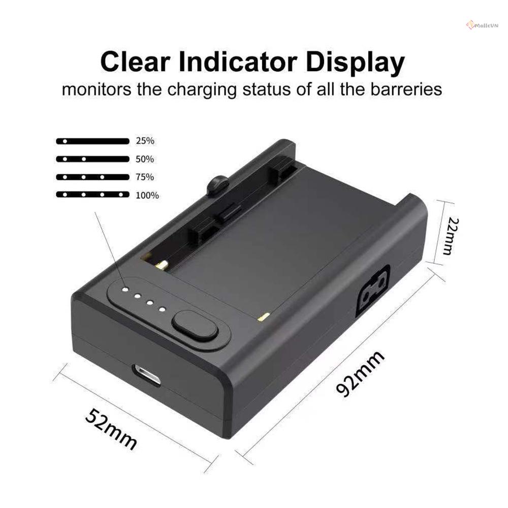 Bộ sạc pin NP-F 21W Type-C PD USB-A/ D-tap/ Type-C PD đầu ra 1/4 inch cho NP-F550 F750 F970