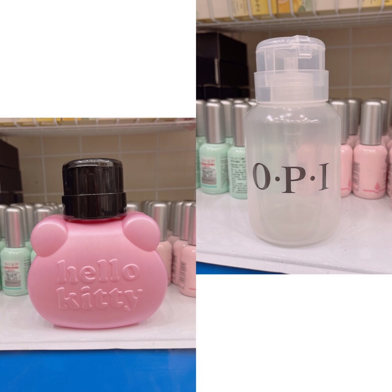 Chai OPI - kitty đựng nước lau gel- cồn- dụng cụ làm móng