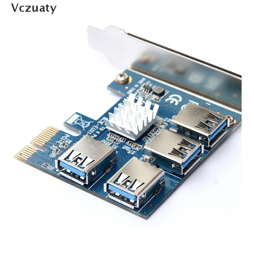 Card Chuyển Đổi Pci-E 1x Sang 4 Pci-E 16x Khe Cắm Pci-E 1x
