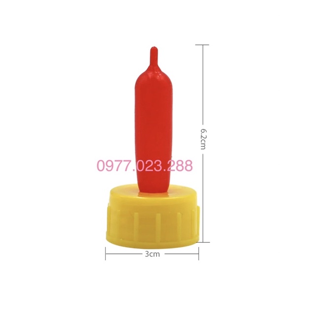 Núm bú sữa silicone lắp chai nhựa cho dê cừu bê heo lợn chó mèo
