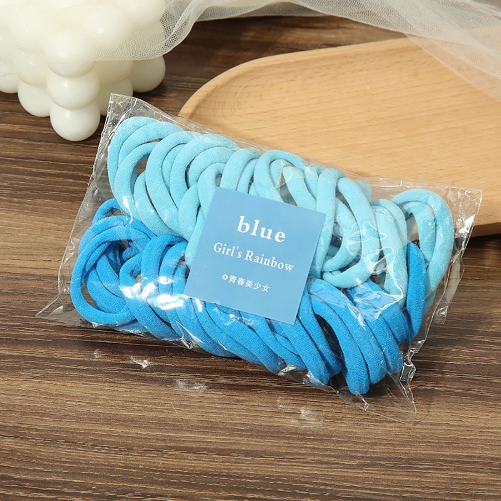 Set 50 dây buộc tóc cao su màu kẹo đơn giản dễ thương dành cho nữ