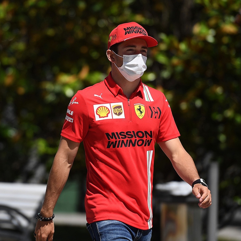 Bộ đồ đua F1 mới nhất 2024 + Áo Polo Scuderia Ferrari Team F1 + Áo thun ngắn tay nam nữ mùa hè