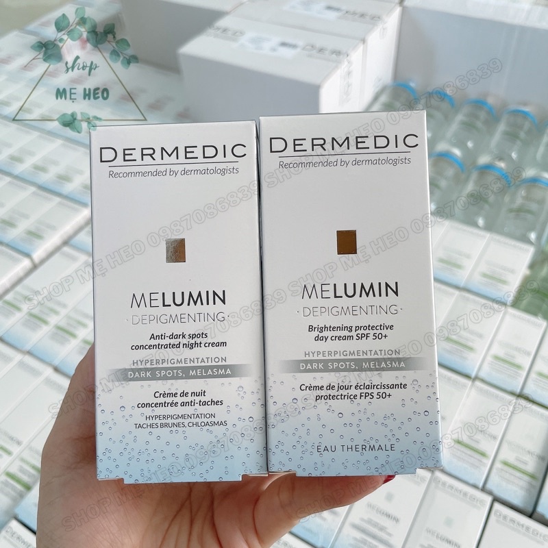 Kem dưỡng trắng da, mờ thâm nám Melumin dành cho da sạm, nám, không đều màu