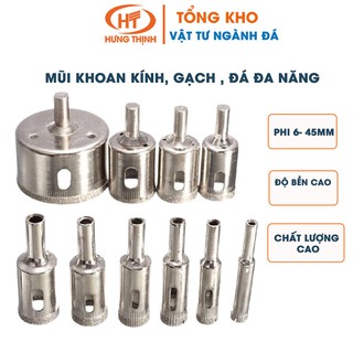 Mũi khoan kính, gạch , đá đa năng phi 6- 70mm