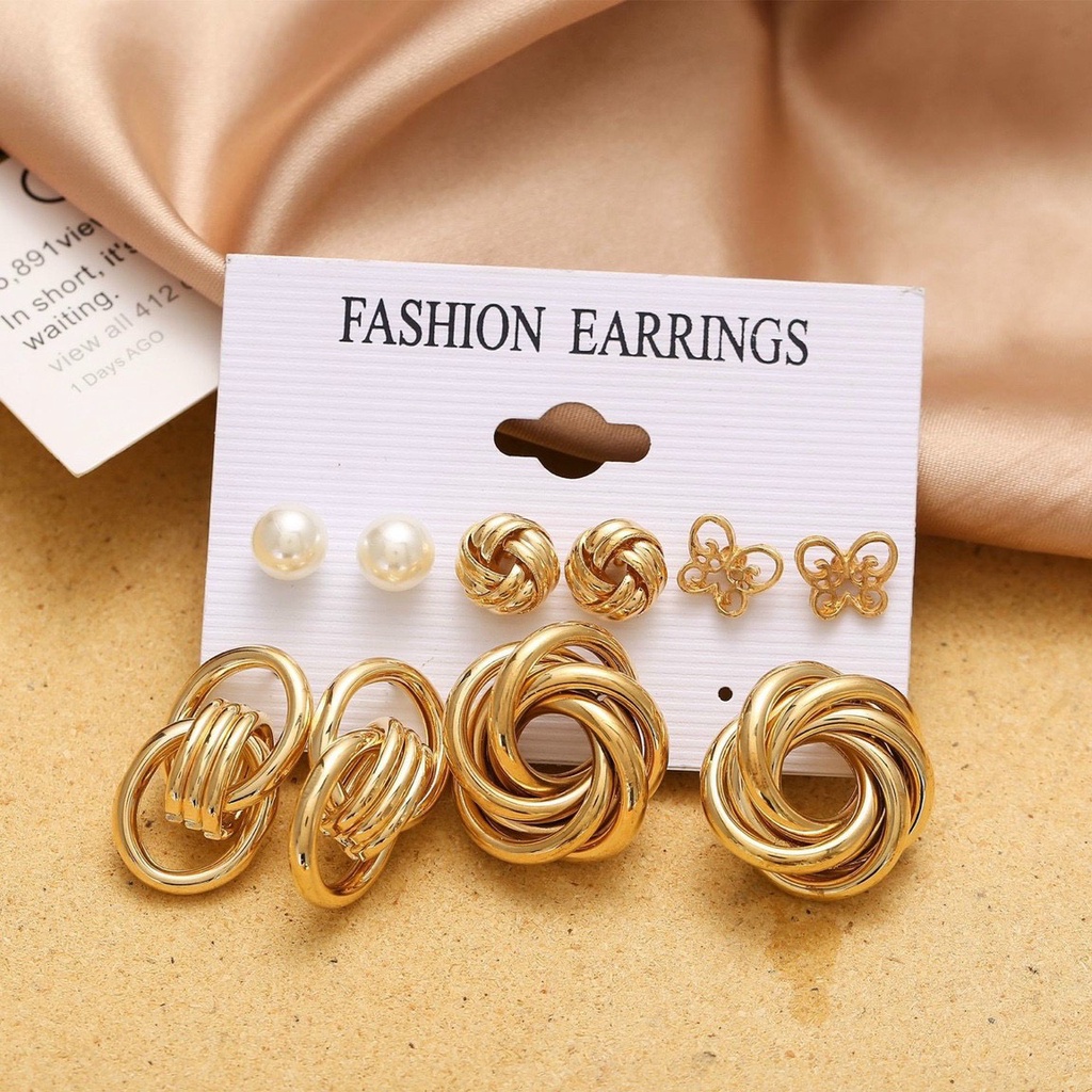Combo 5 đôi bông tai thời trang nữ BTAK444