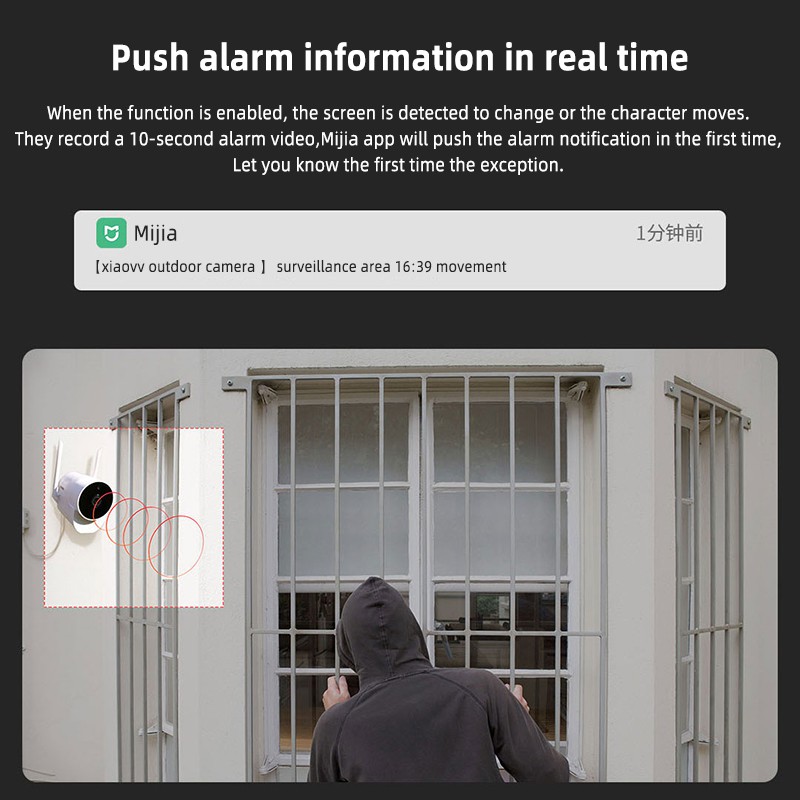 Xiaovv B1/B10 outdoor Camera ngoài trời kết nối wifi ứng dụng Xiaomi Mi Home chống nước 6 tháng Bảo hành