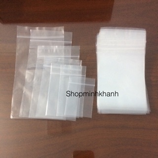 100g Túi zip miết mép viền chỉ trắng đựng linh kiện/ phụ kiện/ trang sức