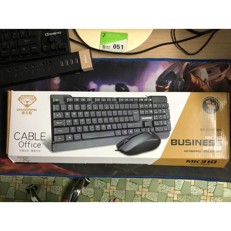 Combo Bàn Phím và Chuột văn phòng có dây Divipard MK310 | BigBuy360 - bigbuy360.vn