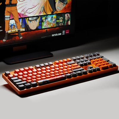 Akko 3108V2 Naruto cơ khí bàn phím trò chơi Cáp Đức Cherry trục anh đào trục màu Đỏ trà trục thanh trục 108 chìa khóa gi