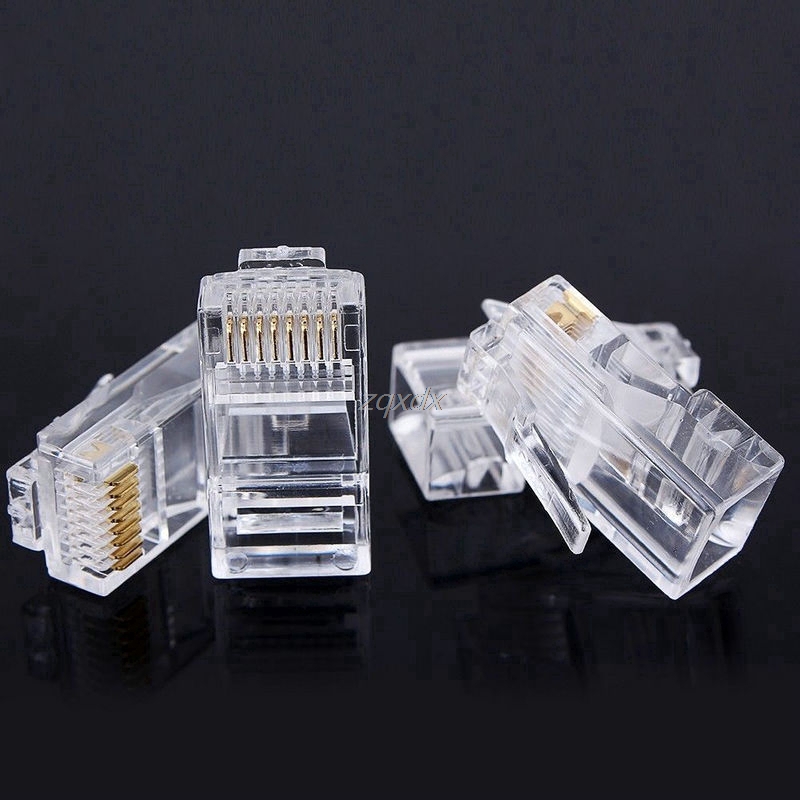 Đầu Cắm Kết Nối Mạng Lan Rj45 8 Pins Cat5 Cat5E