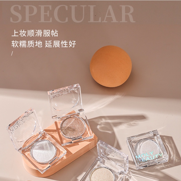 Phấn Bắt Sáng Màu Đơn Sắc Thương Hiệu Moly BEAUTY Momi