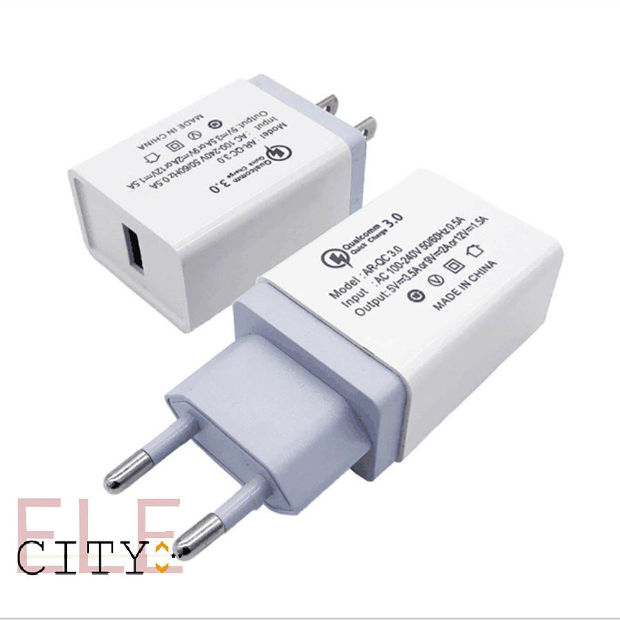 111ele} USB Quick Charger Mobile Phone Charger Adapter Single Port Travel Charger